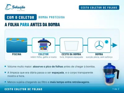 Mini Filtro (Cesto de Folhas) Sodramar 